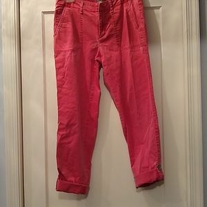 J. Jill Coral cotton stretch pants